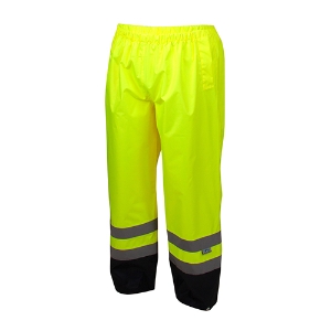 Class E Premium Rainwear Pants, RRWP3110, Hi-Vis Lime