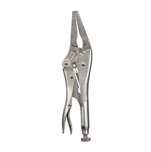 Long Nose Locking Pliers, 2-7/8 in Jaw Opening, 9 in Long