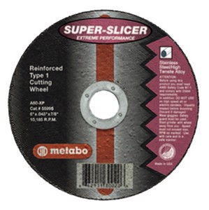 Contaminant Free Super Slicer Cutting Wheel, Type 1
