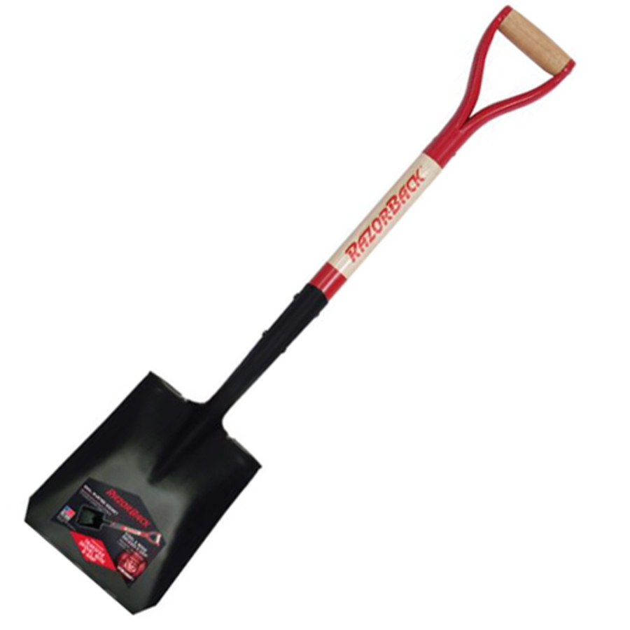 Square Point Shovel w/Wood Handle, 42116, 30"