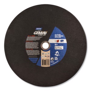 Gemini A AO Long Life Chop Saw Cut-Off Wheel, 66253306626, Type 01/41, 14" Diameter, 7/64" Thickness, 1" Arbor