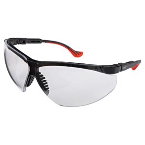 Uvex Genesis XC Safety Glasses, S3300, Clear Lens, Hard Coat, Black Frame