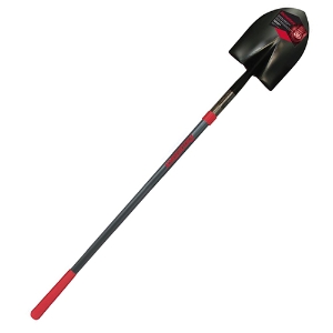 Round Point Shovel w/Fiberglass Handle, 45000, 48" Handle