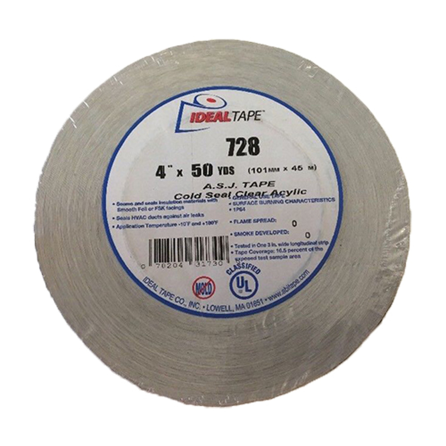 Tenet Solutions | 728 Cold Seal ASJ Facing Tape 3in X 150