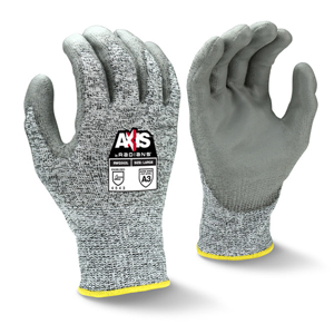 Axis HPPE Cut Resistant Gloves w/Polyurethane Palm Coating, RWG562, Cut A3, Salt & Pepper