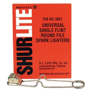Shurlite Universal Round Spark Lighter, 3001, Single-Flint