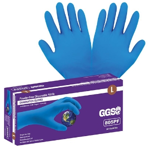 Powder-Free Disposable Nitrile Gloves, 805PF, Blue