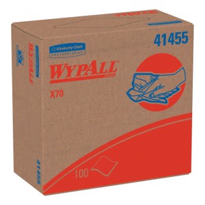 Wypall X70 Workhorse Rags, Pop-Up Box, White