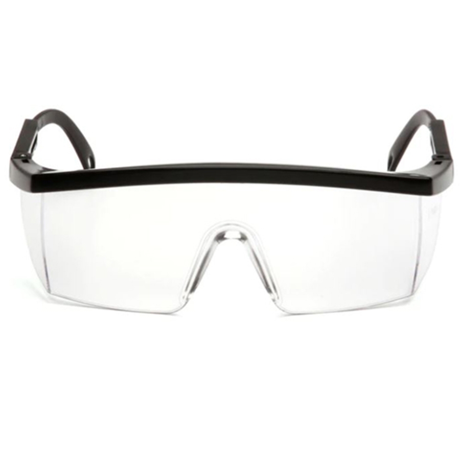 Integra Safety Glasses, SB410ST, Clear Lens, Anti-Fog Coating, Black Frame