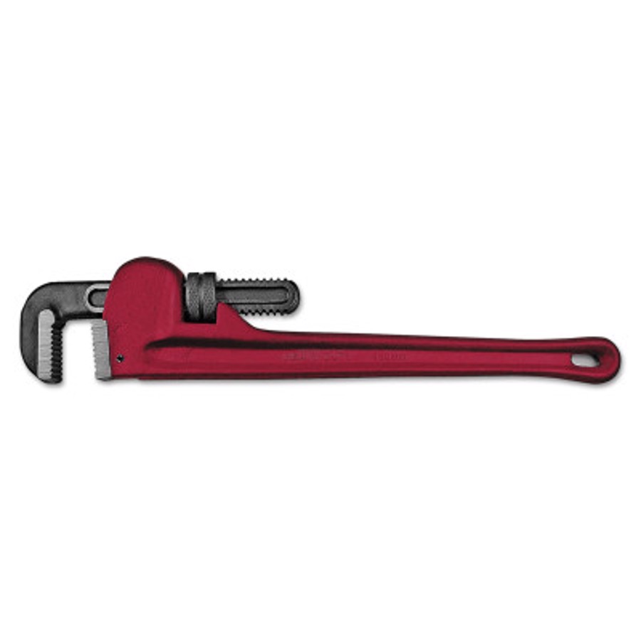 Adjustable Pipe Wrenches, 15° Head Angle, Drop Forged Steel Jaw, 36 in