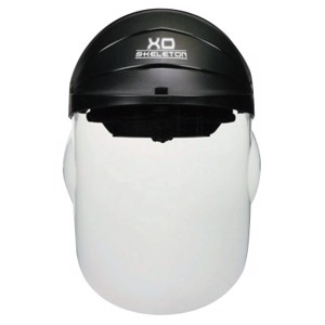 XO Skeleton Headgear with Molded Faceshield, Clear Polycarb Faceshield