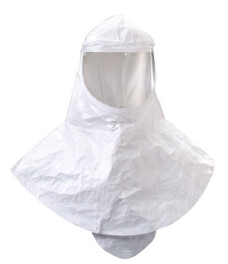 Hood w/Visor & Shroud For Supplied Air Systems, H-420-10, White