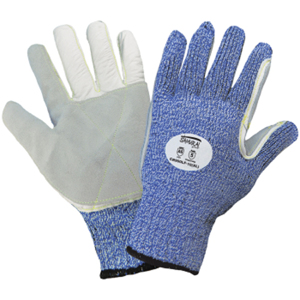 Samurai Glove UHMWPE Cut Resistant Gloves, CR900LF, Cut A6, Blue/Gray