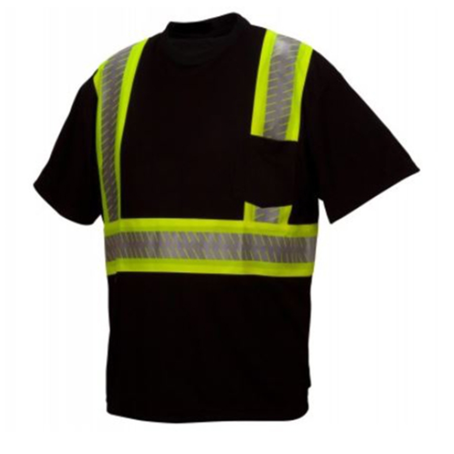 Class 1 Enhanced Visibility Short Sleeve Shirt, RTS2311, Black