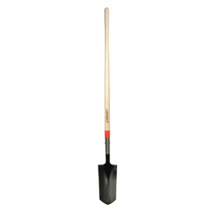 Trenching/Ditching Shovel, 11-1/2 in L x 5 in W Open-Back/Reversed Step Blade, 48 in L White Ash Handle