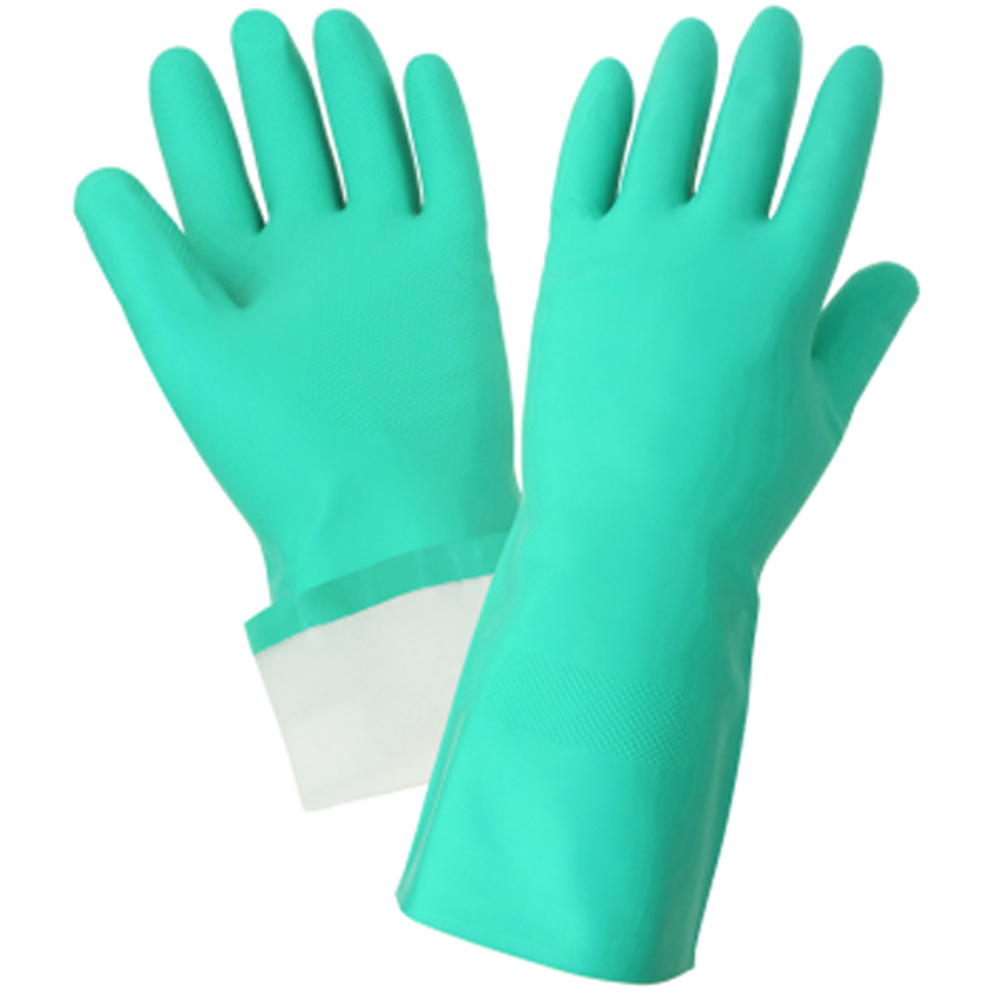 515F Unsupported Flock-lined Nitrile Gloves