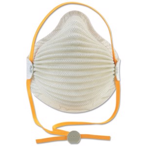 Airwave N95 Disposable Particulate Respirators, Oil-Free Filters, M/L
