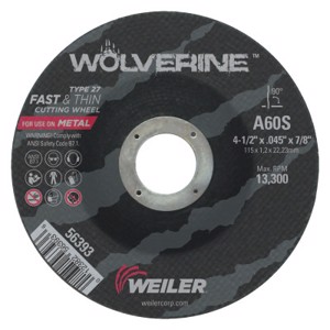 Wolverine Cutting Wheel, Type 27