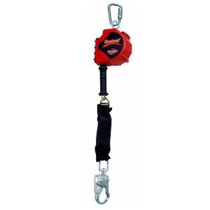 Rebel Self-Retracting Lifeline, 3590019, Swiveling Self-Locking Snap Hook, Single Leg, 15' Stainless Steel Cable Lifeline