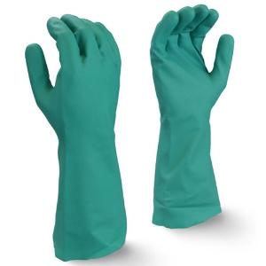 Bellingham Nitrile Spray Chemical Resistant Gloves, 81115, Green