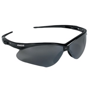V30 Nemesis Safety Glasses, 25688, Smoke Mirror Lens, Mirror, Black Frame