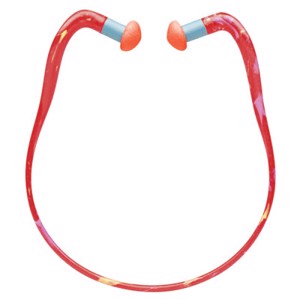 Earplug Band, QB3HYG, Orange, Banded, 23 dB