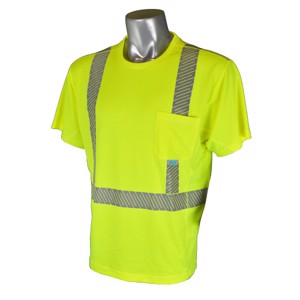 Class 2 Cooling Short Sleeve Shirt, ST31-2PGS, Hi-Vis Green