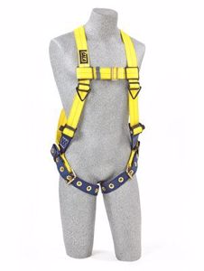 Delta Vest Style Harness, Tongue Buckle, Yellow