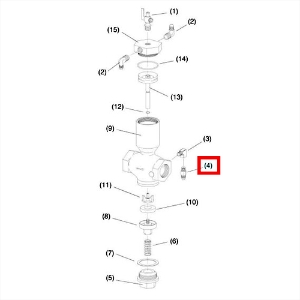 Brass Adapter, 01945, 1/8" NPT, 1/16" Orifice