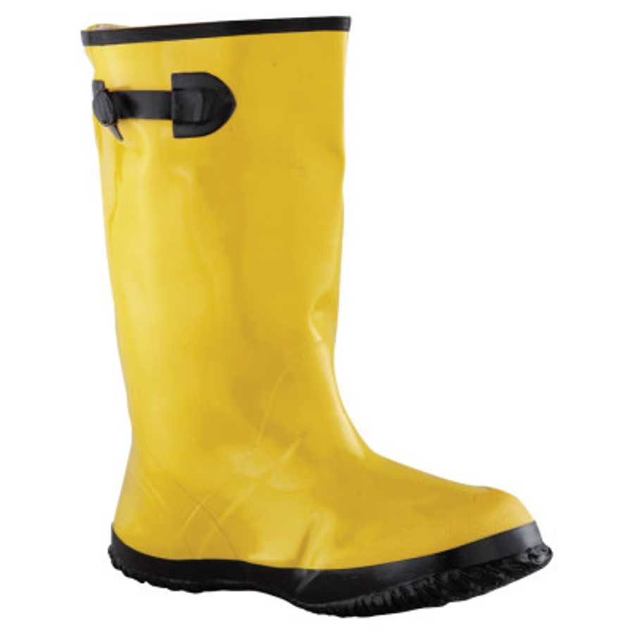 17" Rubber Overshoe Slush Boots, Hi-Vis Yellow