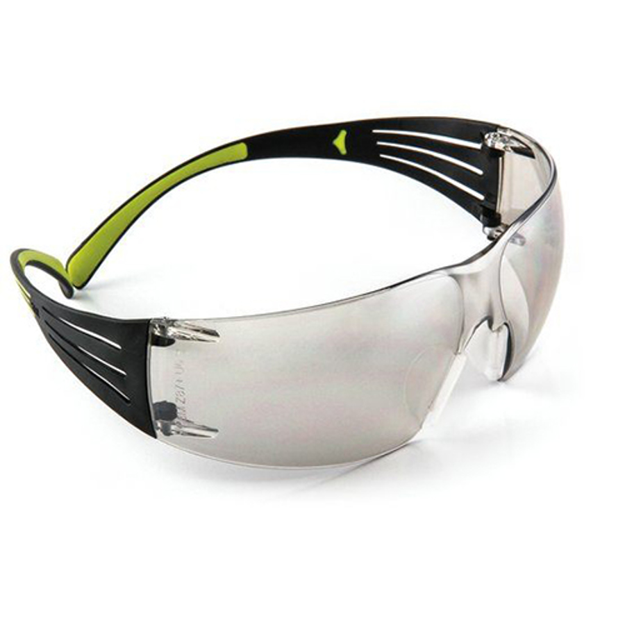 Solutions SecureFit 400 Series Safety Glasses, SF410AS, I/O Mirror Lens, Frameless, Anti