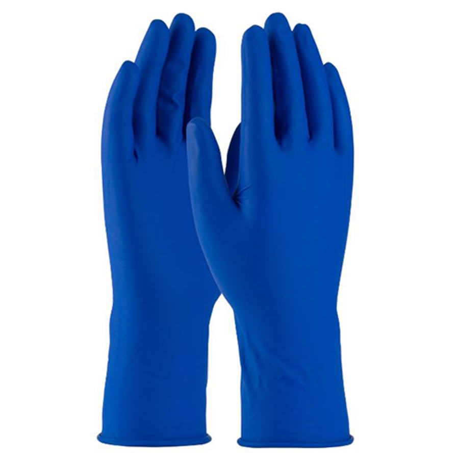 Ambi-Dex Powder-Free Disposable Latex Gloves, 2550, Blue, X-Large