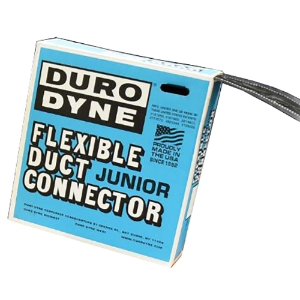 Exceleon Junior Flexible Duct Connector, 10169, Black, 1-3/4" X 3" X 1-3/4"