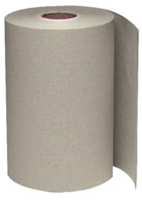 Non-Perforated Hardwound Roll Towels, Brown, 350 ft. roll
