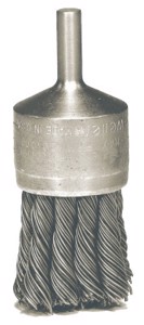 Hollow End Knot Wire Brush, Steel Fill