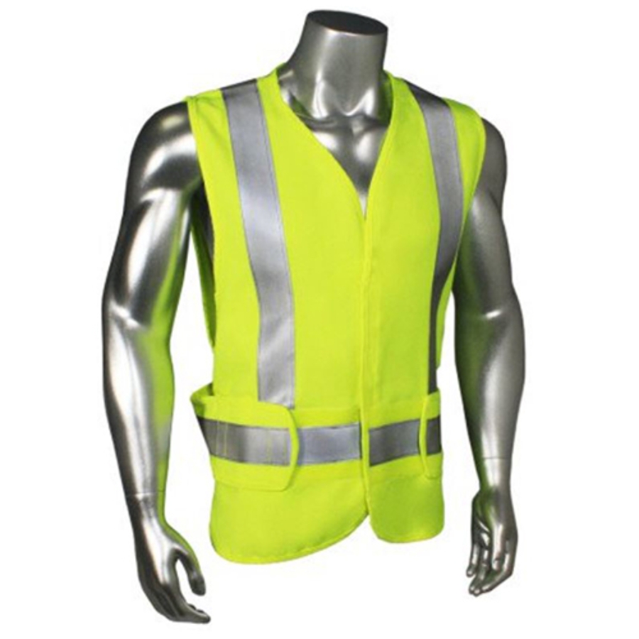Class 2 FR Modacrylic/Twaron Safety Vest, LHV-UTL-A, Hi-Vis Green, Medium-X-Large