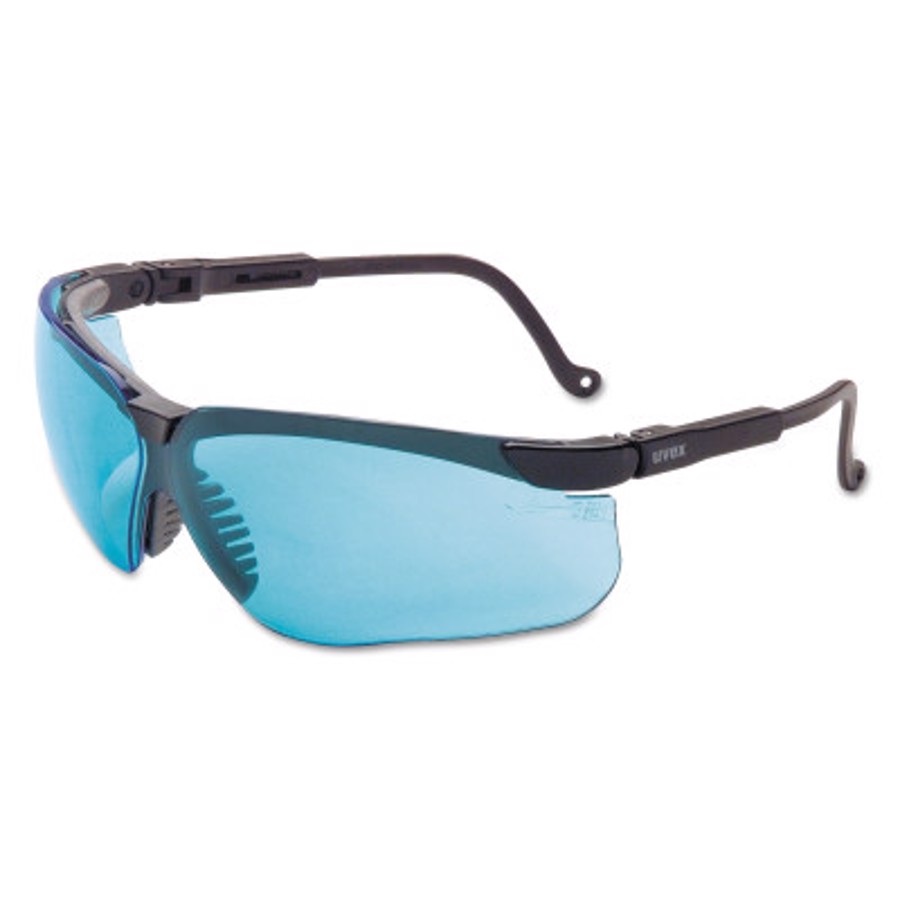 Genesis Safety Glasses, S3200HS, Clear Lens, Anti-Fog Coating, Black Frame