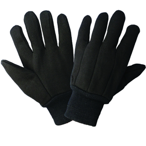 Foam Lined Jersey Gloves, C10BJINT, Brown
