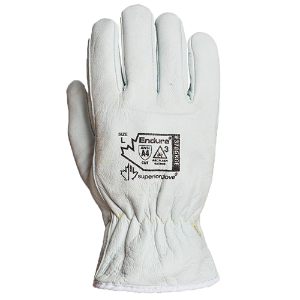 Endura Goatskin Cut Resistant Gloves w/Arc Flash Protection, 378GKGE, White