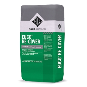 Euco Re-Cover Fiber-Reinforced Concrete Resurfacer, 40 lb Bag