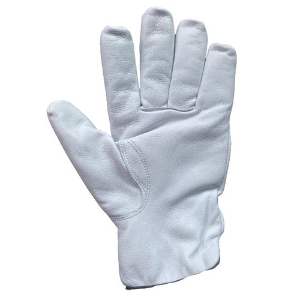 Goatskin Cut Resistant Gloves w/HPPE Liner, Cut A5, White, 2X-Large