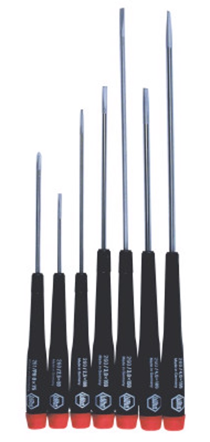 Precision Tool Sets, Phillips; Slotted, 7 Piece