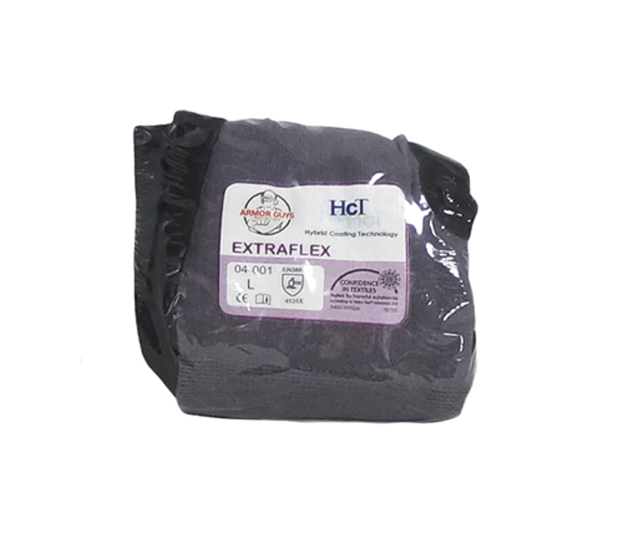 15g ExtraFlex Gray Nylon Liner With Black HCT Micro Foam Nitrile Palm Coating, Vend Packed, Large