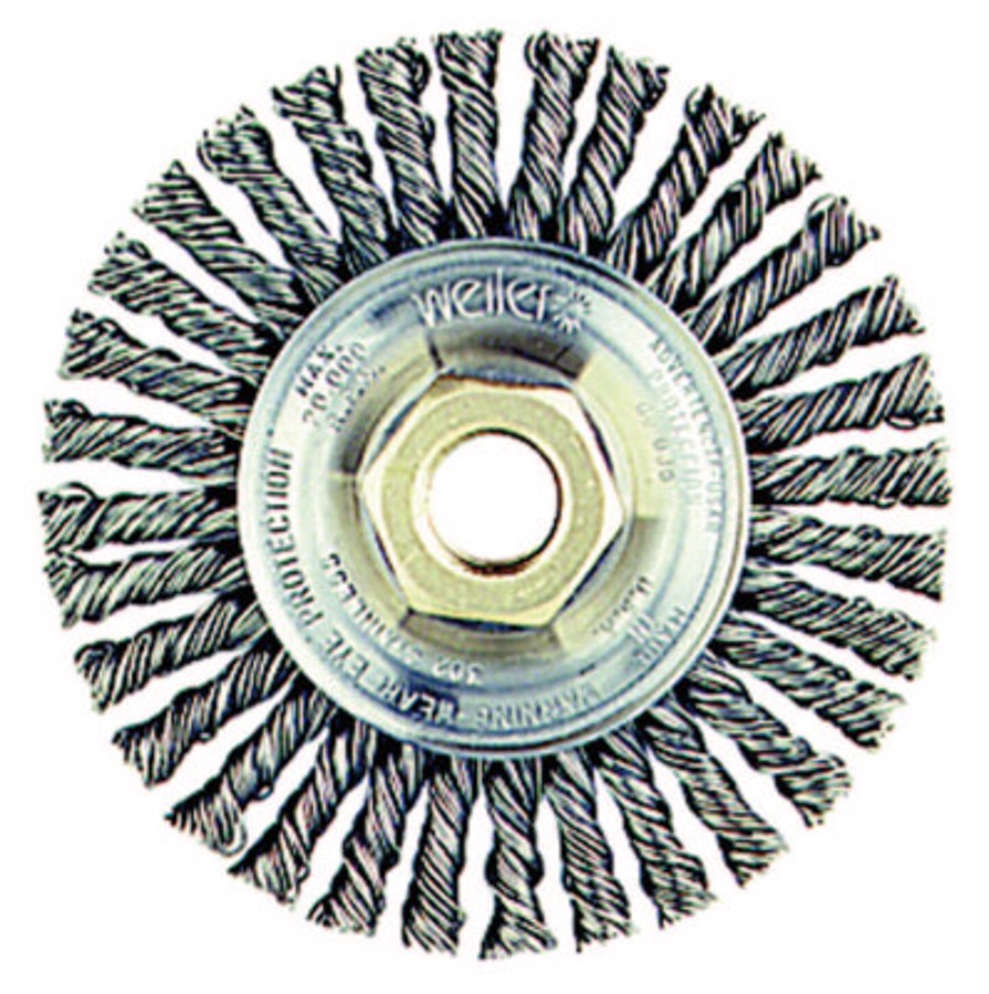 Roughneck Max Stringer Bead Wheel, 13138, 4" Diameter, 0.020" Stainless Steel Fill, 5/8"-11 Arbor Thread