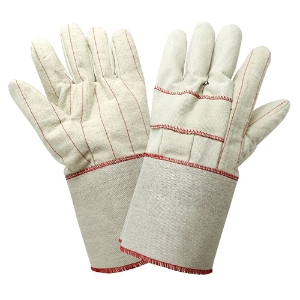 Extra Heavyweight 2-Ply Cotton/Polyester Hot Mill Gloves, C24GC, White, Men's