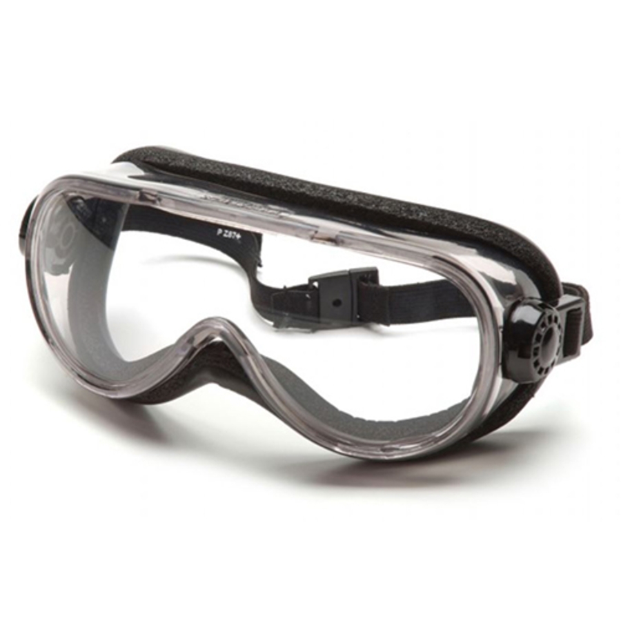 Top Shelf Chemical Splash Goggles, G404T, Clear H2X Lens, Clear Frame, Anti-Fog Coating