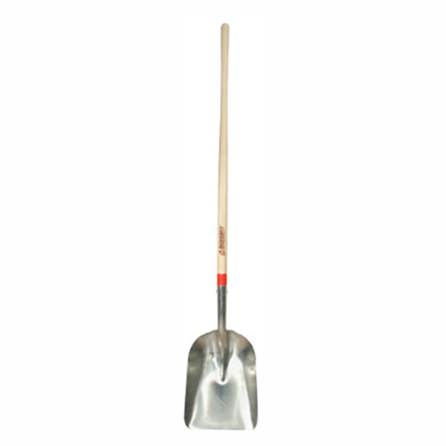 Aluminum Scoops, 14 1/2 x 11 Blade, 48 in White Ash Straight Handle