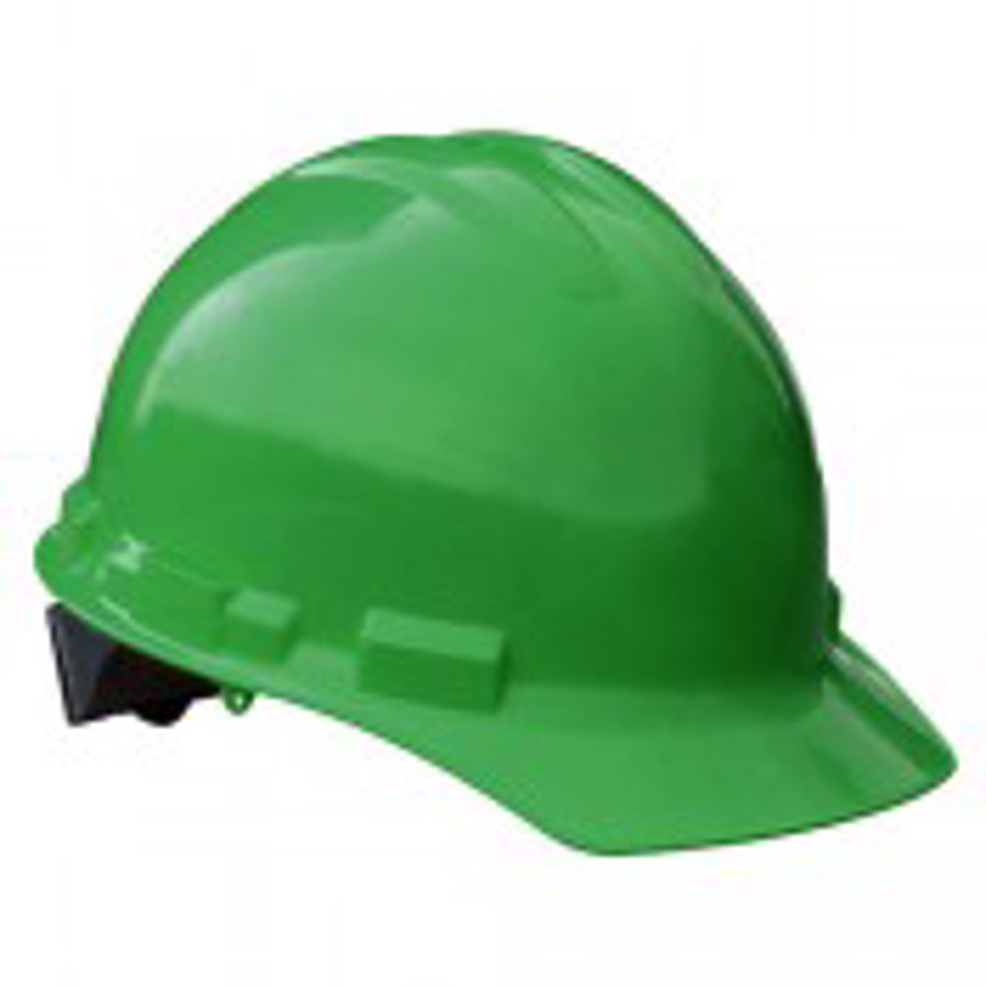 Granite Cap Style Hard Hat, GHR6-GREEN, Non-Vented, 6-Point Ratchet Suspension, Green