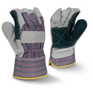Regular Shoulder Split Cowhide Joint Leather Palm Gloves, RWG3200JP, Black/Blue/Gray/Red