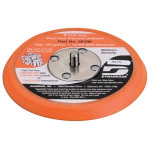 Vinyl-Face Non-Vaccuum Disc Pad, 56106, 5" Diameter, 3/8" Thickness, 5/16"-24 Arbor Thread